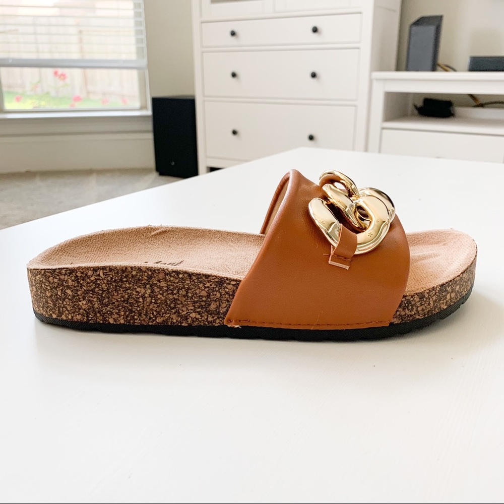 J.Mark Tan Sandals with Chain Urban-34 - Picture 2 of 8